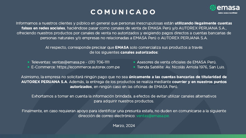 Comunicado EMASA